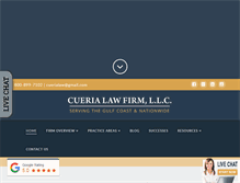 Tablet Screenshot of cuerialawfirm.com